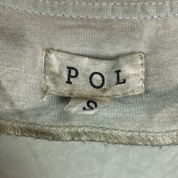 POL Green Crochet Trim Short Sleeve Blouse Top S - Picture 4 of 5